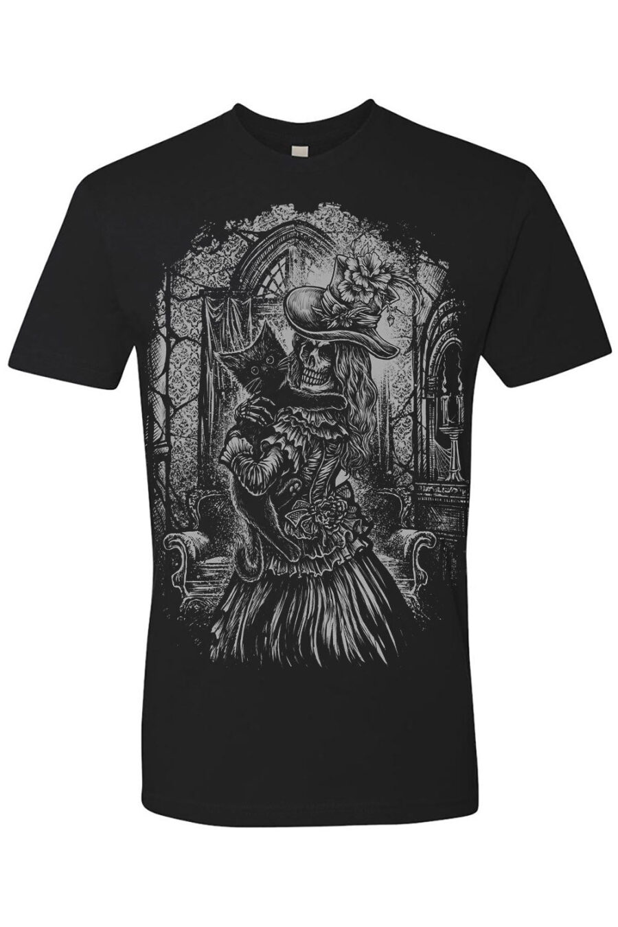 Victorian-cat-lady-mens-tshirt.jpg Victorian Cat Lady T-shirt