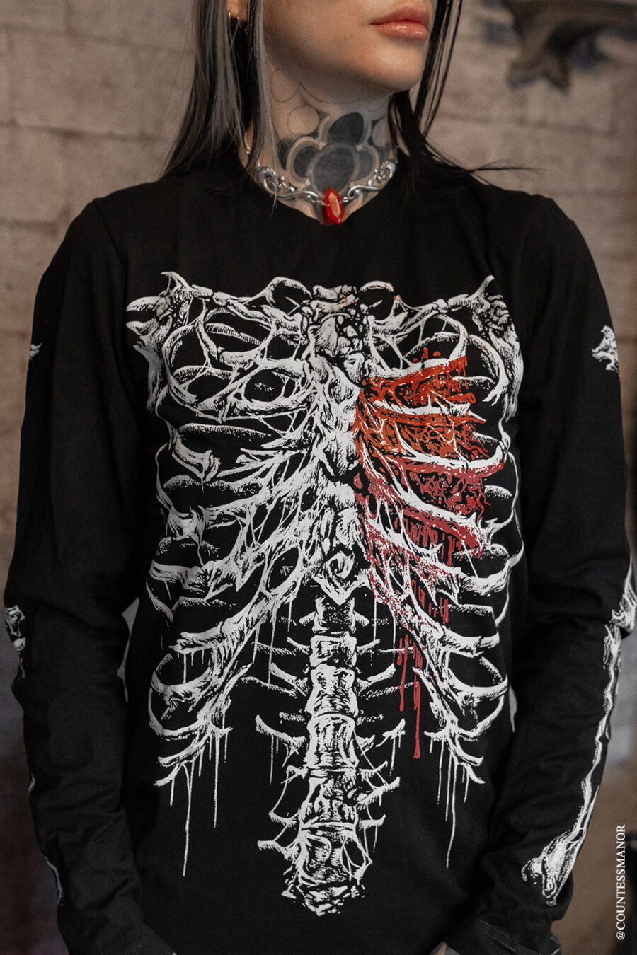 anti-valentines-day-shirt.jpg Bleeding Heart Skeleton T-shirt