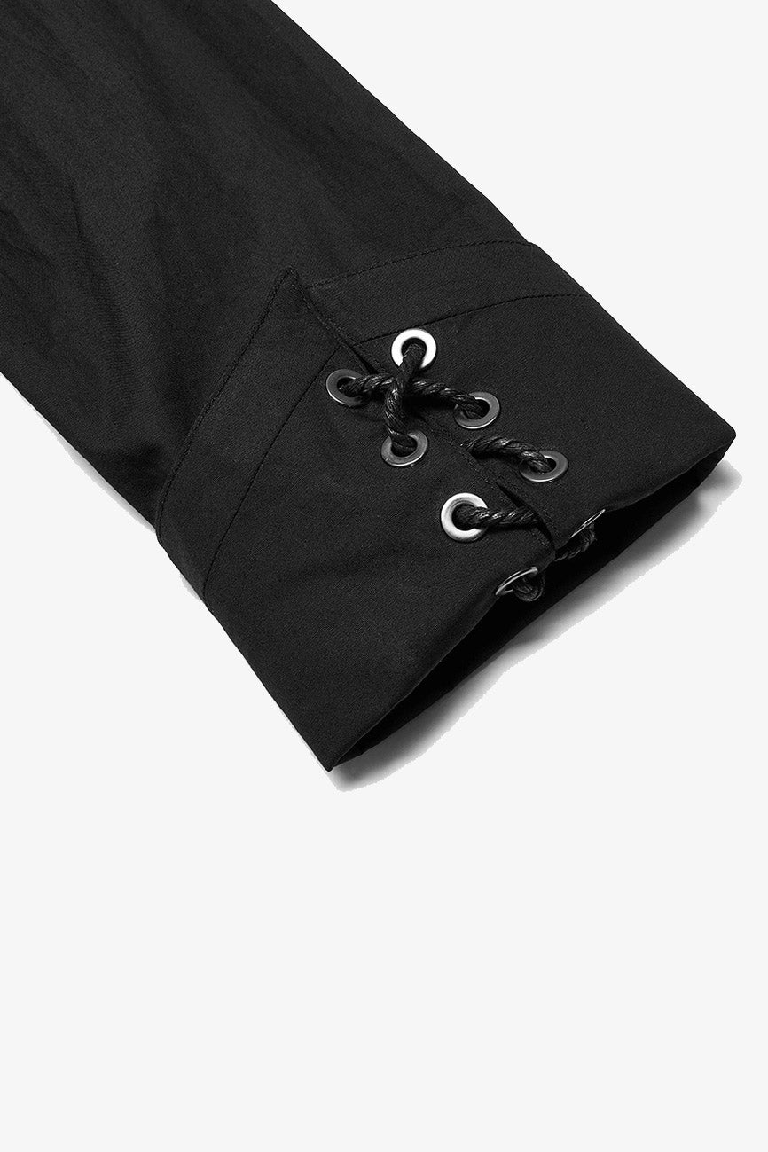 asymmetric-shirt-lace-up-shirt.jpg Brimstone Cotton Button-Up Shirt