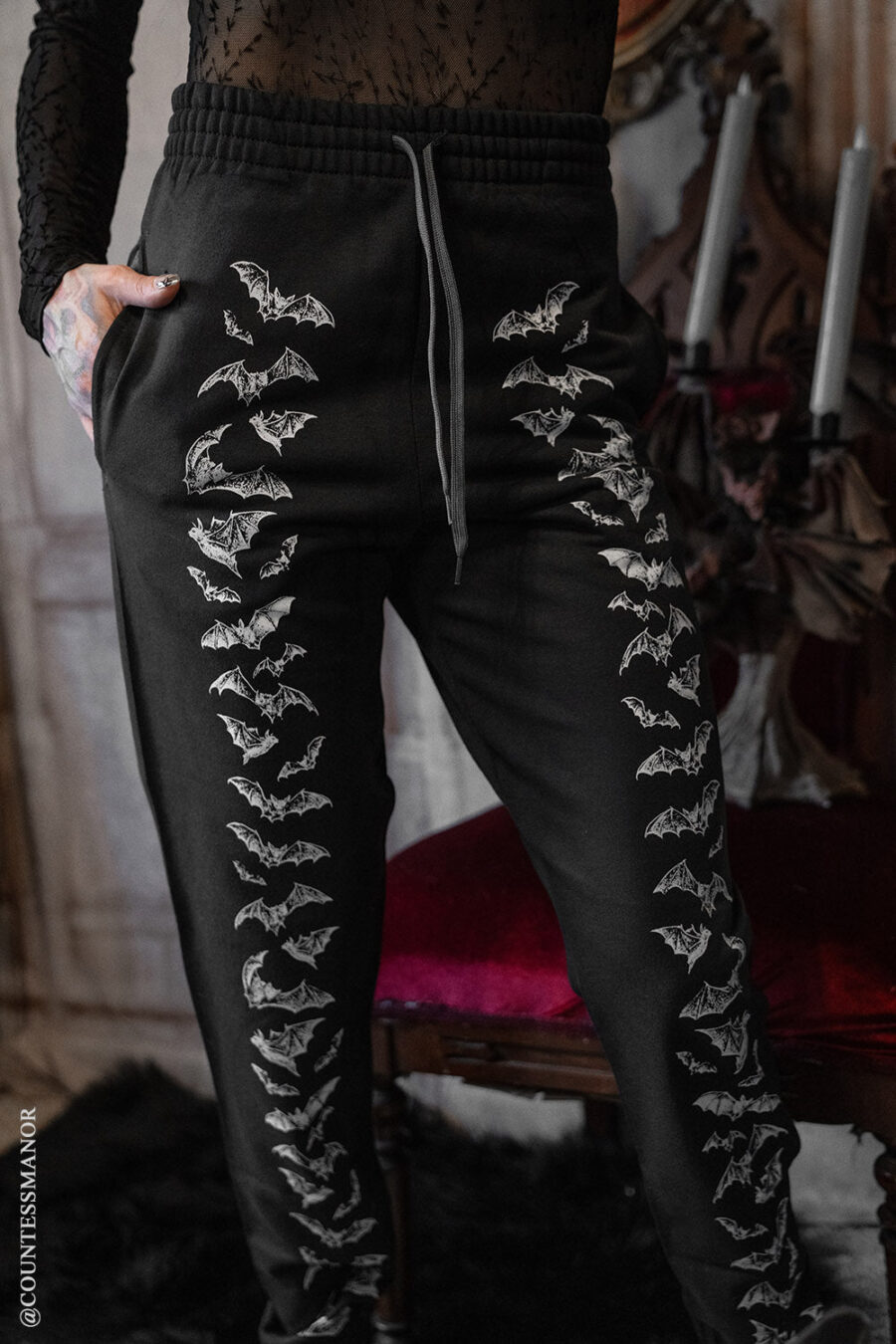 bat-sweatpants-for-women.jpg Vintage Bat Joggers