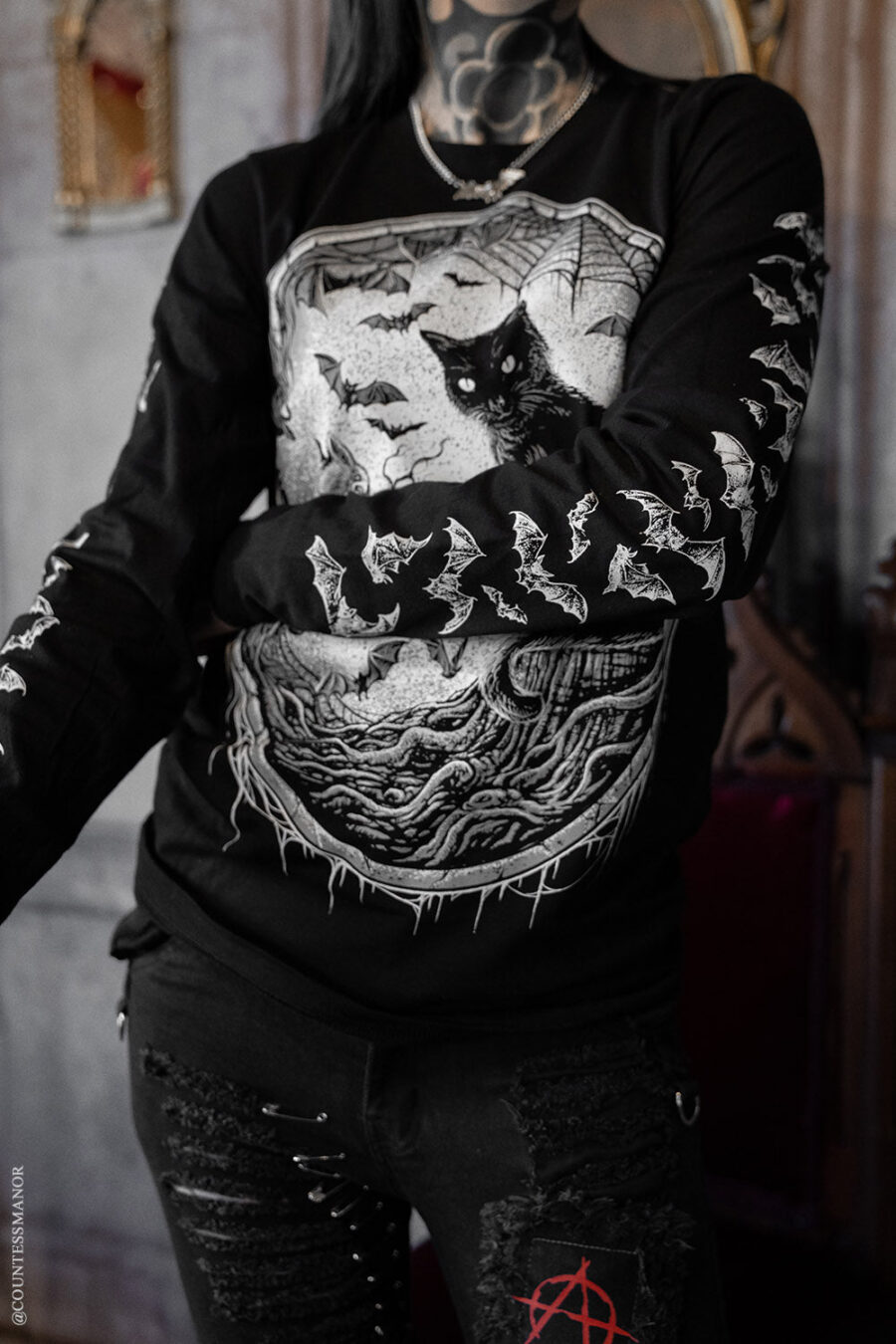 bat-tshirt_0573ac53-dc3e-4fa9-b424-641419b6e6cf.jpg Nocturnal Creatures T-shirt