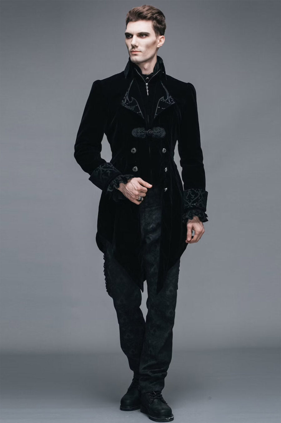 black-blood-velvet-coat-black-mens-outerwear-113884.jpg Black Blooded Velvet Coat