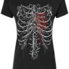 bleeding-heart-skeleton-womens-tshirt.jpg Bleeding Heart Skeleton T-shirt