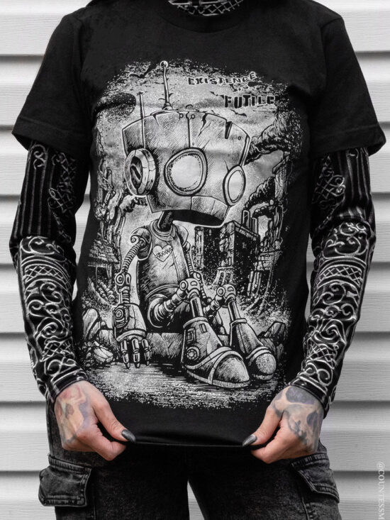 cotton-sci-fi-shirt_0f932722-963b-4785-a7c4-7500699715ba.jpg Sad Robot T-shirt