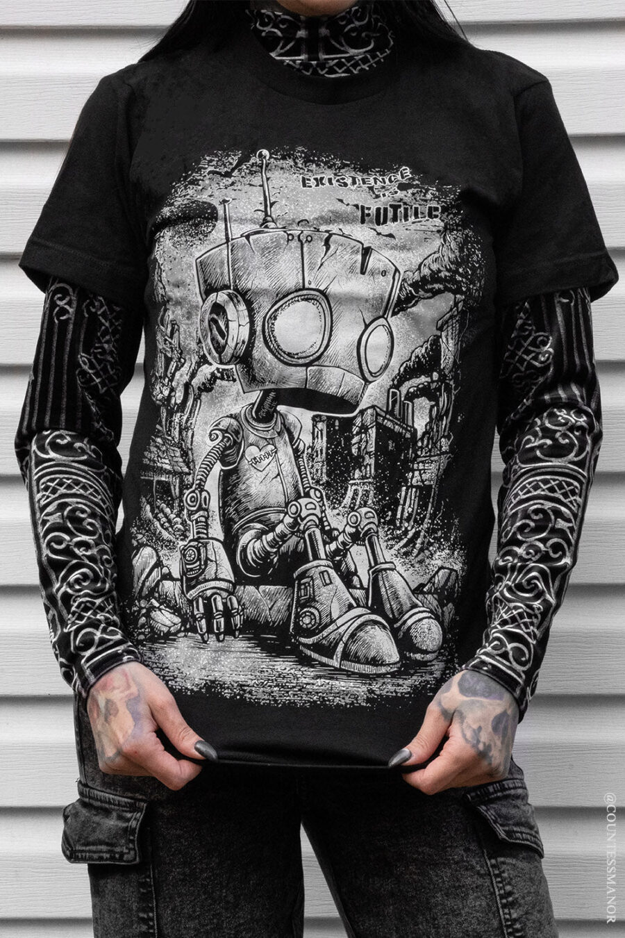 cotton-sci-fi-shirt_0f932722-963b-4785-a7c4-7500699715ba.jpg Sad Robot T-shirt