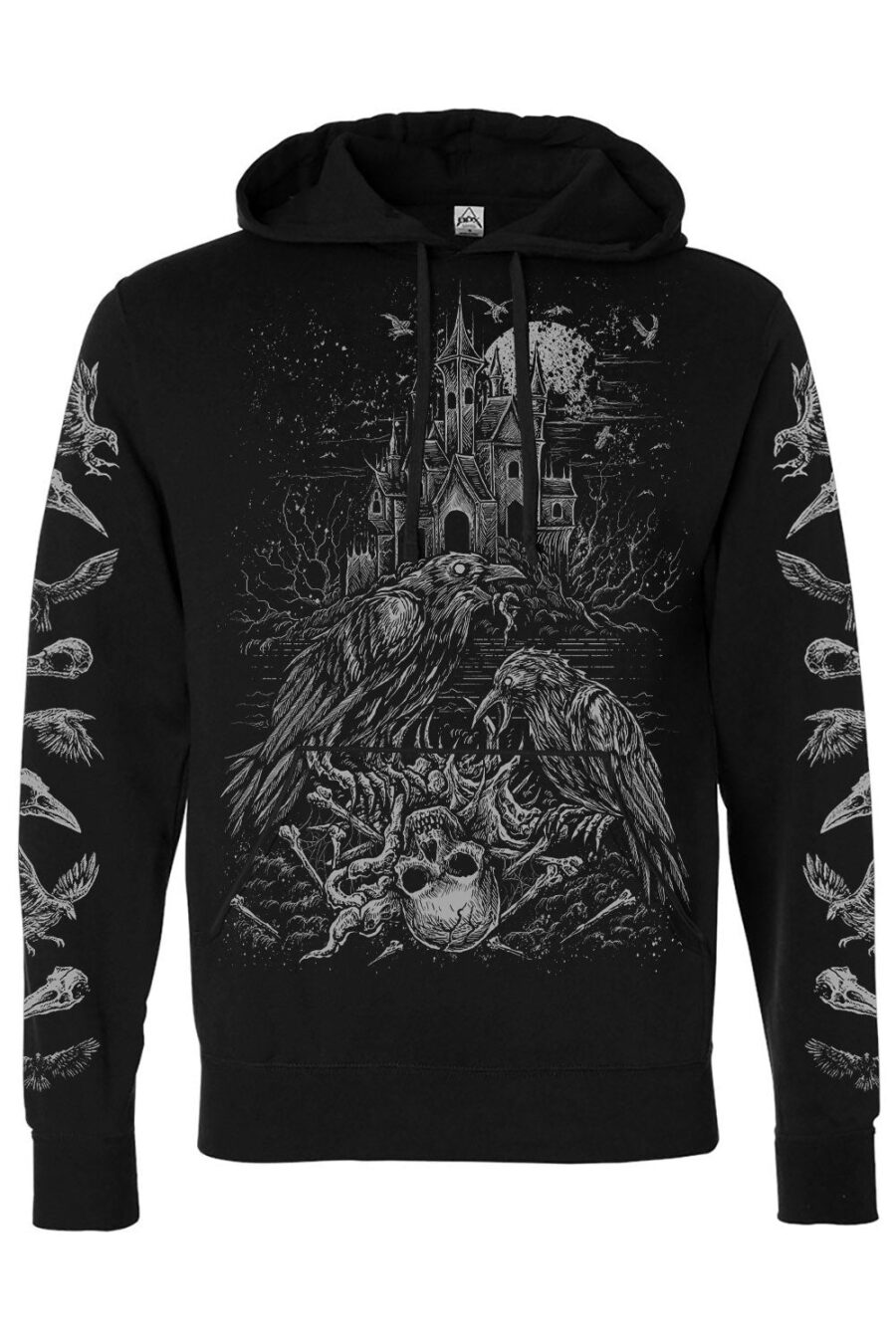 crows-pullover_hoodie_raven-sleeves.jpg Murder of Crows Hoodie