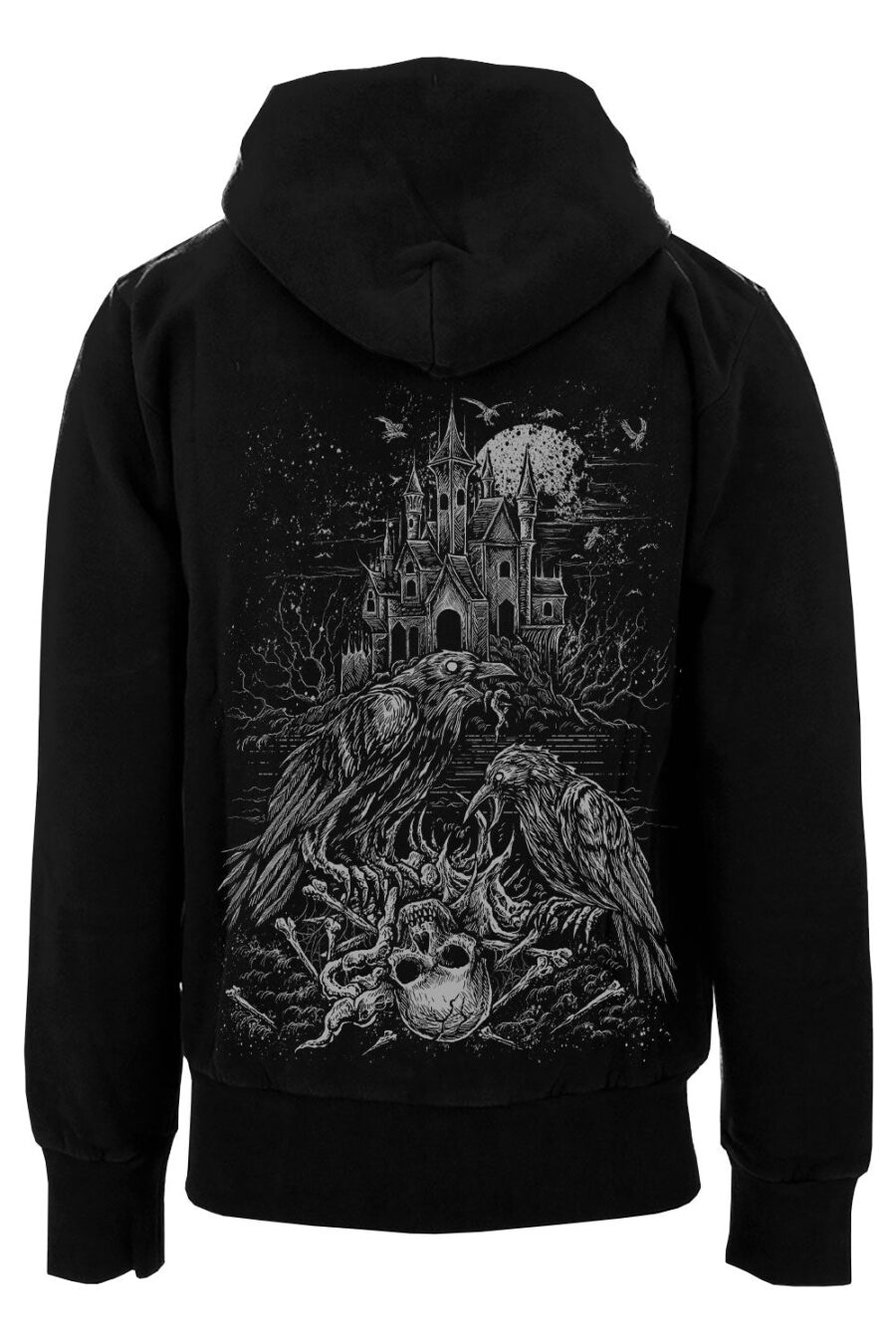 crows-zipper-hoodie-blank-sleeves.jpg Murder of Crows Hoodie