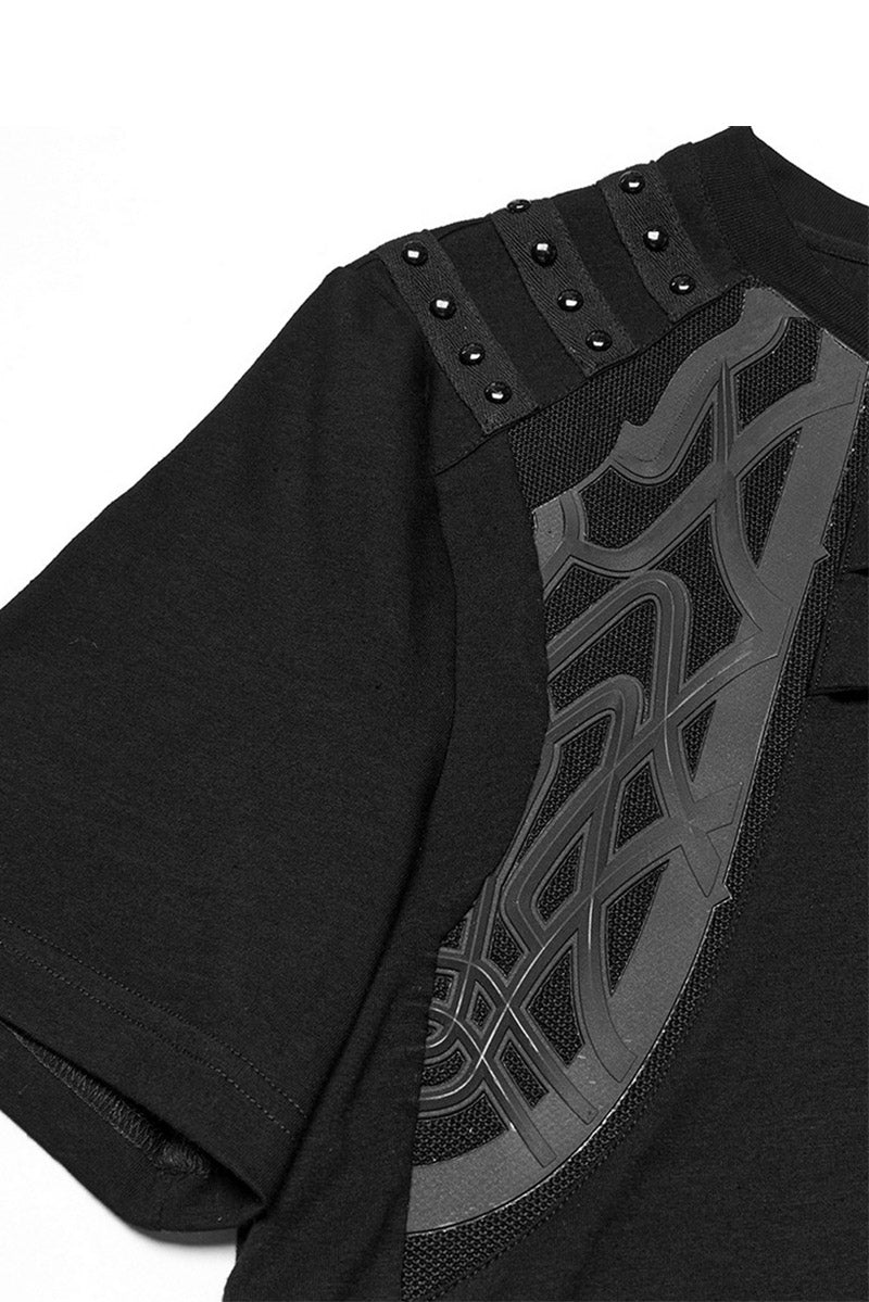 cybergoth-gothic-short-sleeve-mens-shirt.jpg Cybertron Techwear Short Sleeve Shirt