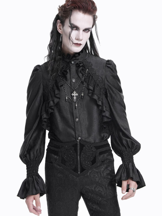damask-top.jpg Van Helsing Vampire Hunter Button-Up Shirt