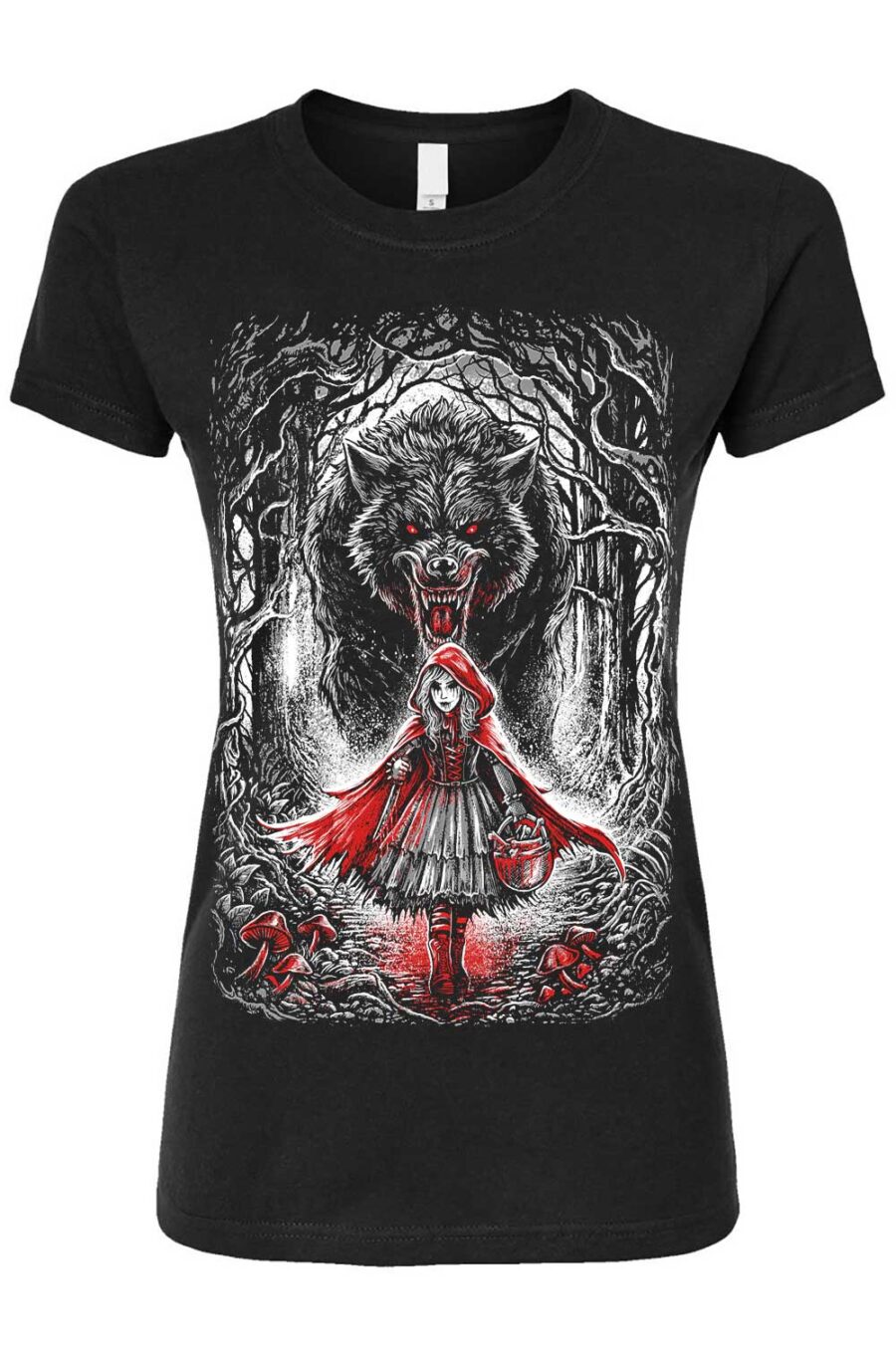 dead-riding-hood-womens-tshirt.jpg Little Dead Riding Hood T-shirt