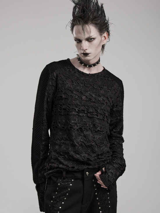 dead-silence-distressed-long-sleeve-top-mens-tops-543954.jpg Dead Silence Distressed Long Sleeve Top