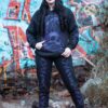 Death Raven Hoodie w/ Crow Sleeves [PURPLE]