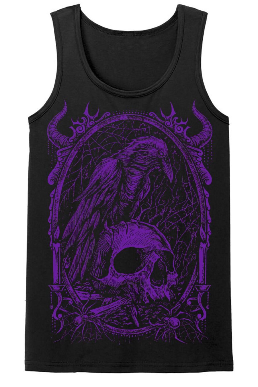 Death Raven T-shirt [PURPLE]