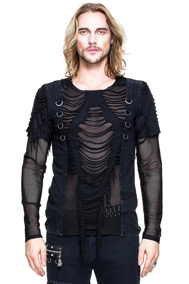 deathtrap-shredded-tattered-top-mens-tops-736461.jpg Deathtrap Shredded Tattered Top
