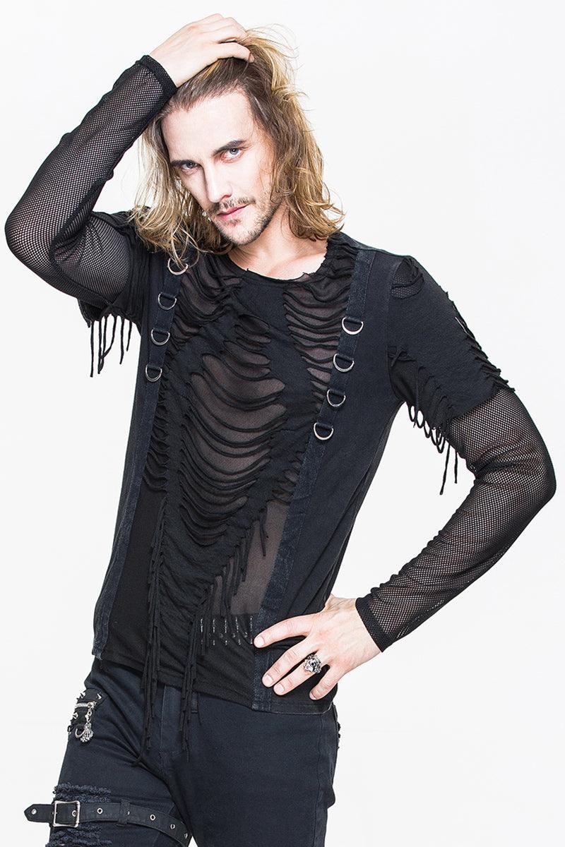 deathtrap-shredded-tattered-top-mens-tops-945295.jpg Deathtrap Shredded Tattered Top