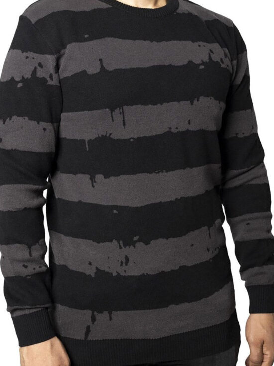 destroyer-stripe-gray-sweater-mens-outerwear-964038.jpg Destroyer Stripe Gray Sweater
