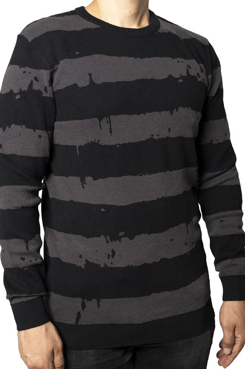 destroyer-stripe-gray-sweater-mens-outerwear-964038.jpg Destroyer Stripe Gray Sweater