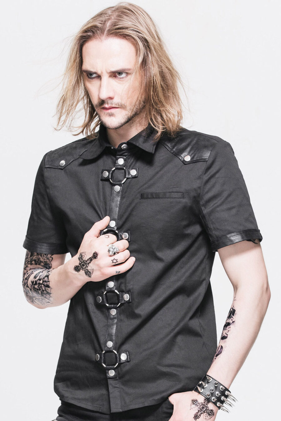 devil-fashion_966dcdcd-8226-413c-ac9b-52dfb8b93791.jpg Black Knight Button Down Shirt