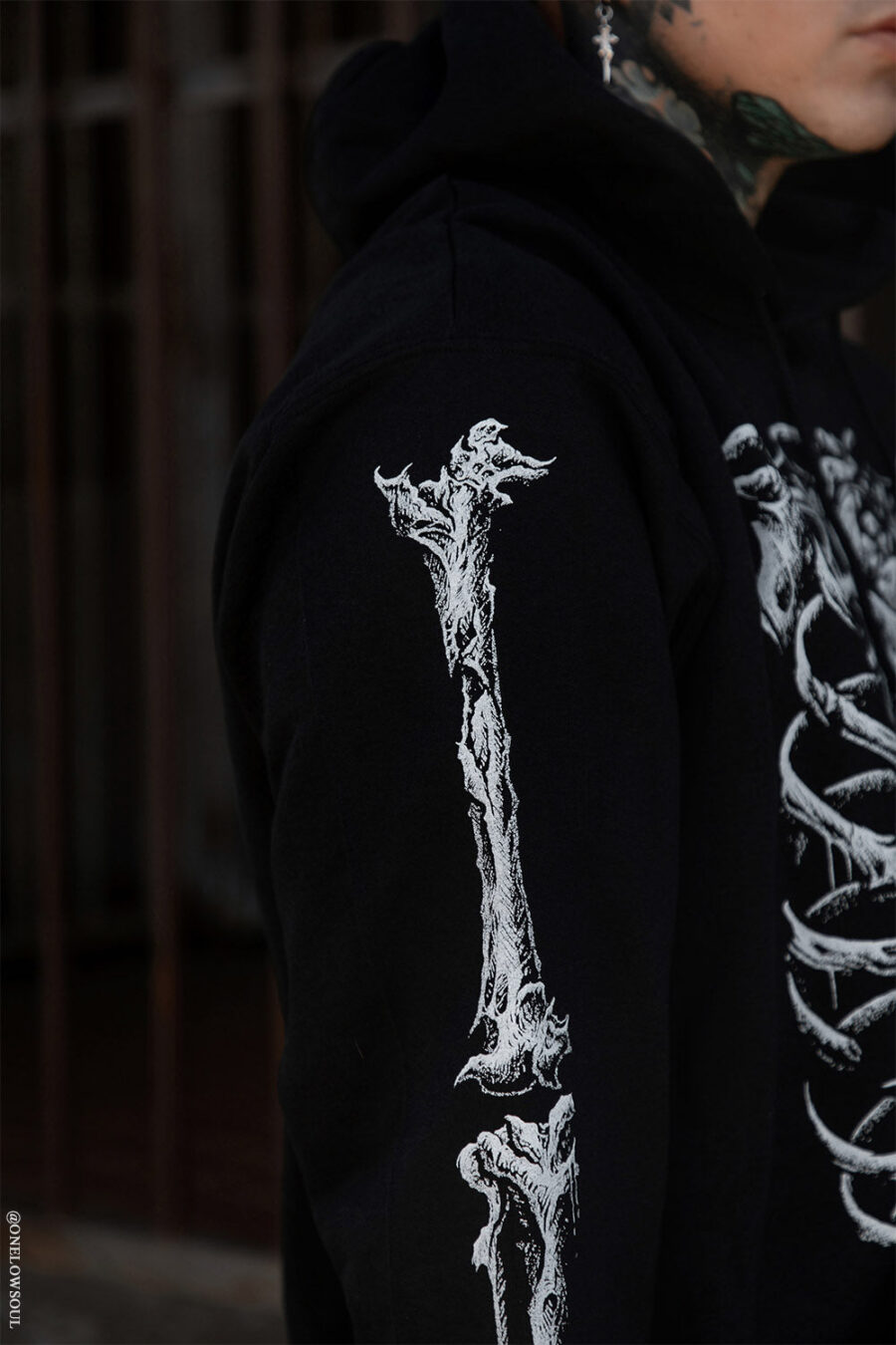 distressed-hoodie.jpg Bleeding Heart Skeleton Hoodie