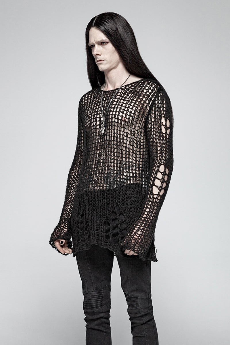Doom Metal Shredded Sweater Top [Unisex]