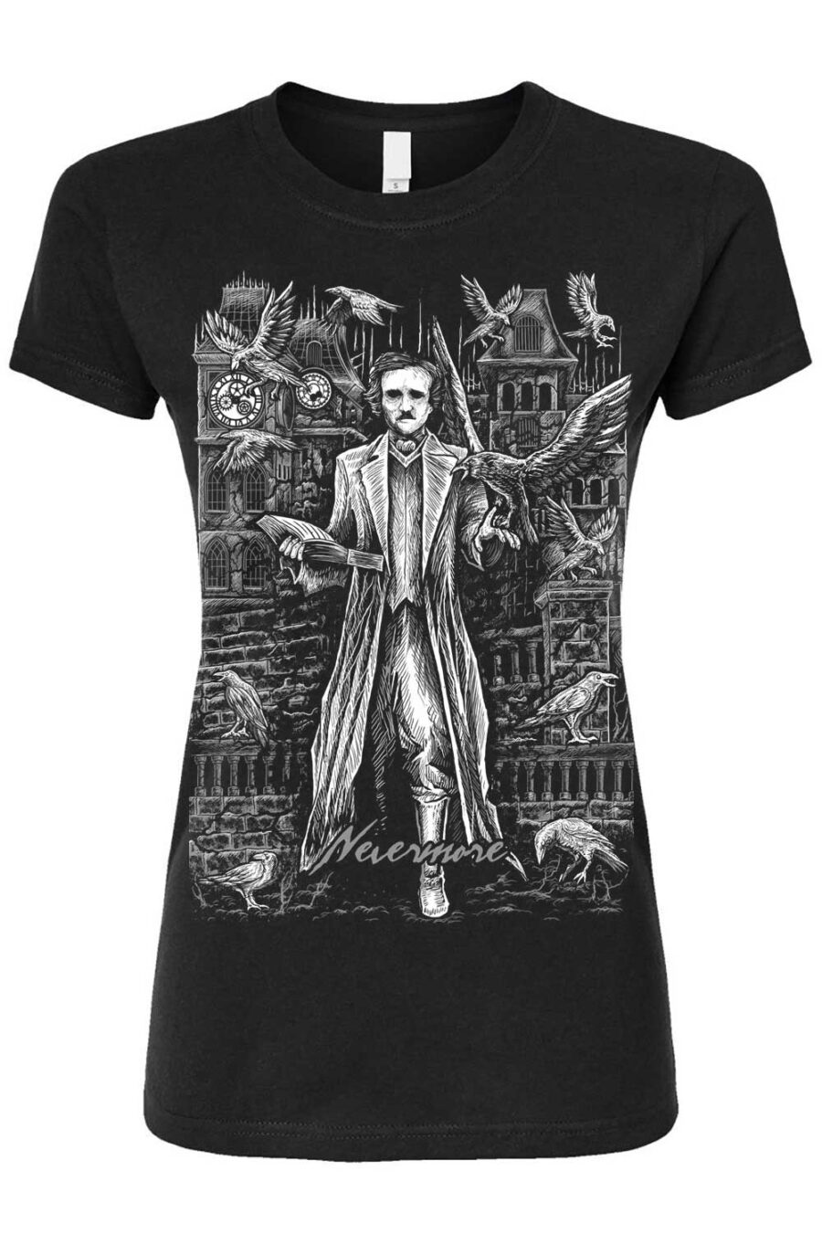 edgar-allan-poe-womens-tshirt.jpg Edgar Allan Poe T-shirt