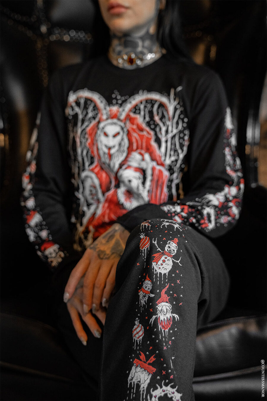 emo-christmas-matching-set.jpg Merry Gothmas Joggers