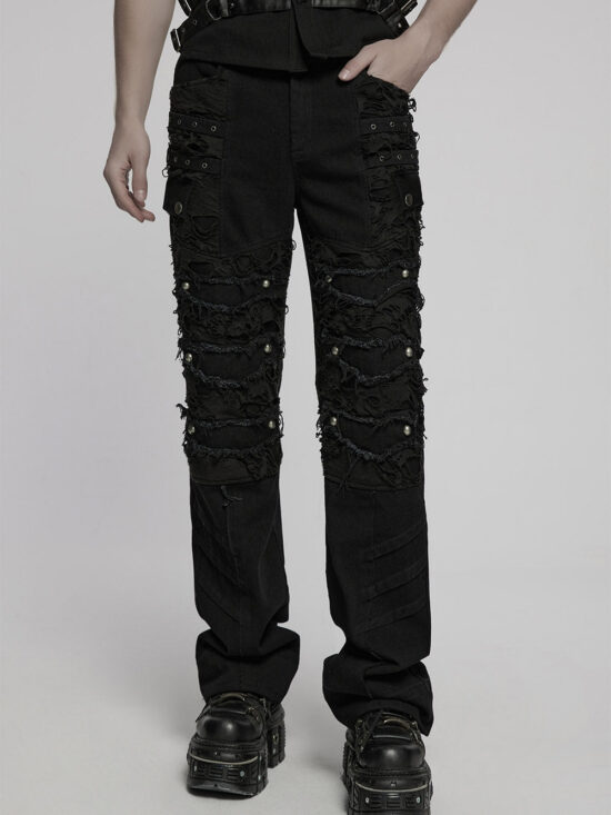 emo-jeans_2312b23f-4f4d-4674-ad55-4957e838adac.jpg Spineshred Distressed Cargo Pants