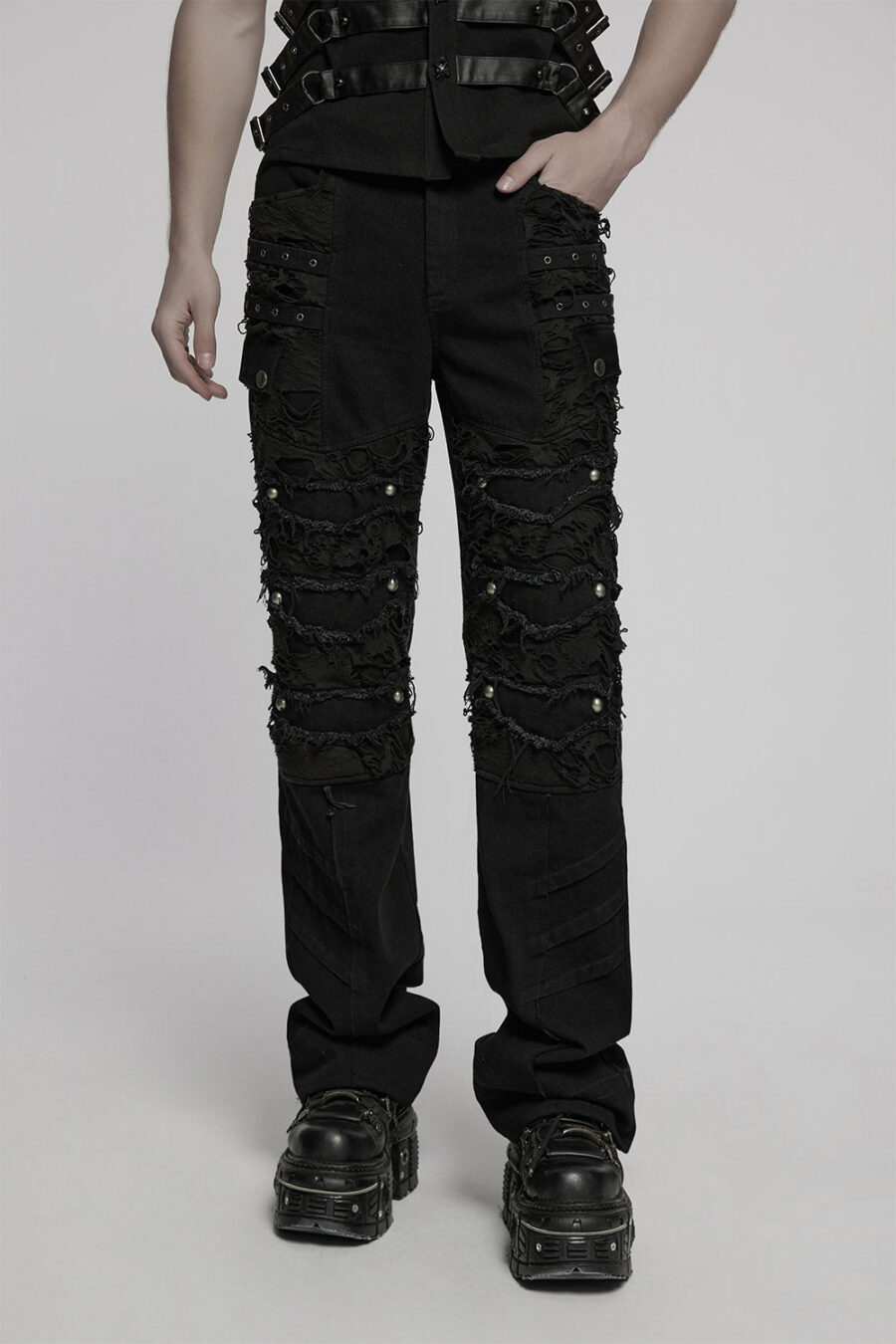 emo-jeans_2312b23f-4f4d-4674-ad55-4957e838adac.jpg Spineshred Distressed Cargo Pants