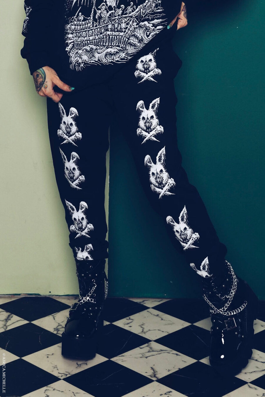 emo-rabbit-pants_d0a179a8-5116-41f6-91e4-28896df0c529.jpg Zombunny Joggers