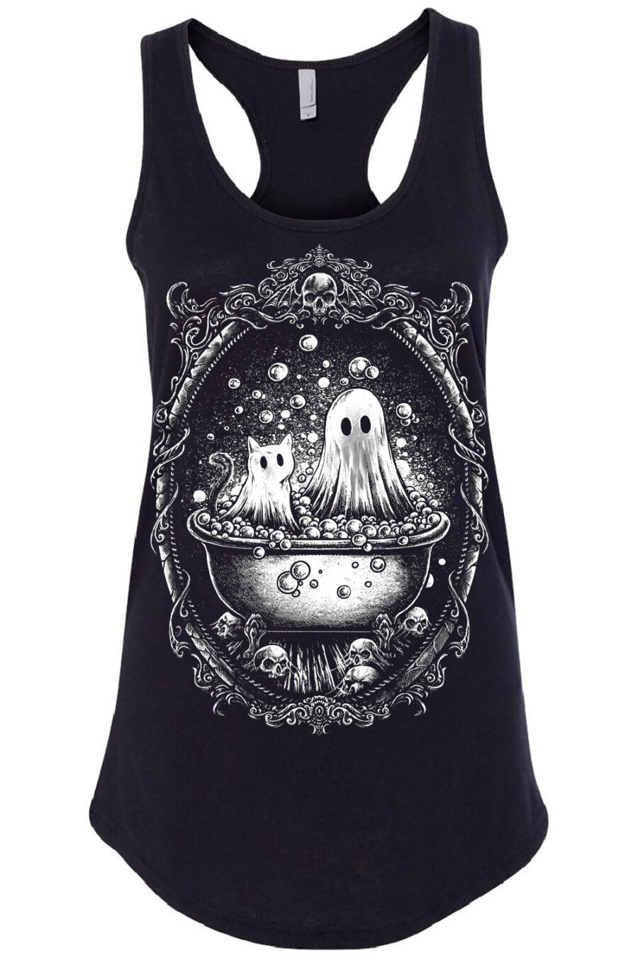 ghost-bath-buddies-racerback_tank_black_front.jpg Bath Buddies T-shirt