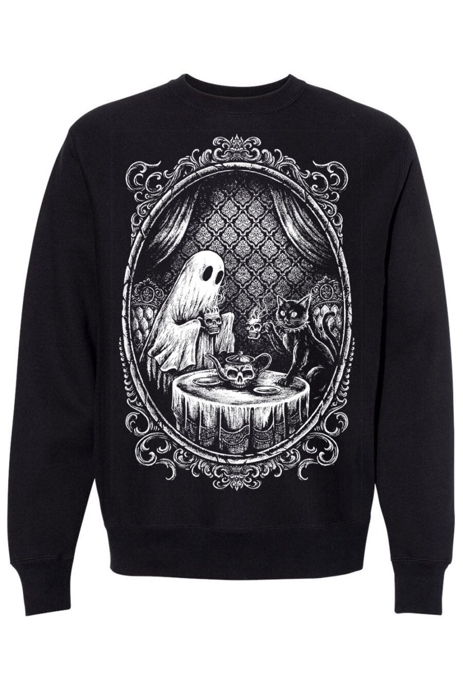 ghost-tea-time-sweatshirt.jpg Ghostly Tea Time Sweatshirt