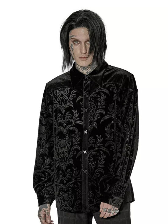 goth-clothes_7be09936-0c85-44ec-95db-bde680e90710.jpg Pallbearer Victorian Goth Button-Down Shirt