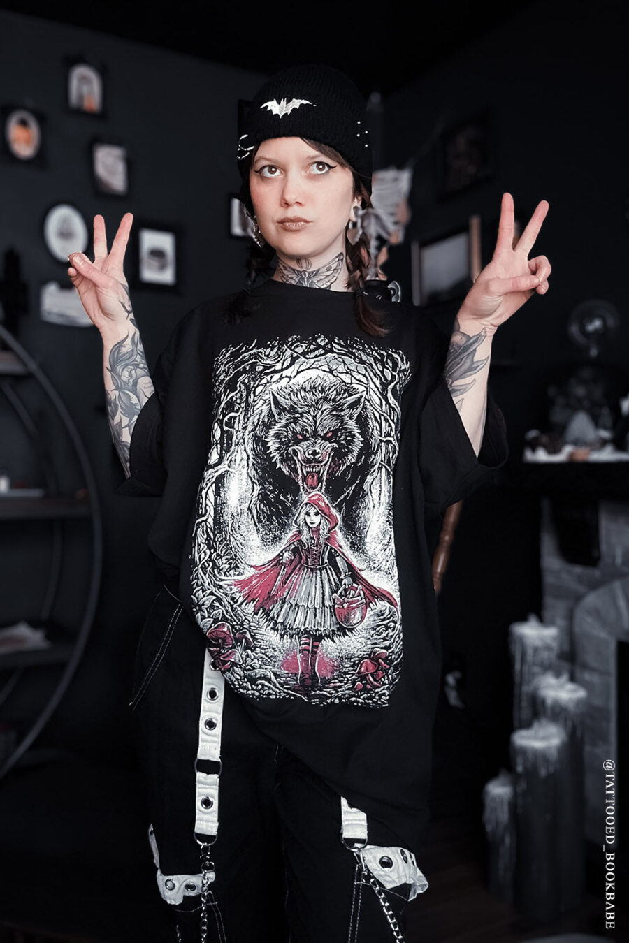 goth-womens-shirt.jpg Little Dead Riding Hood T-shirt