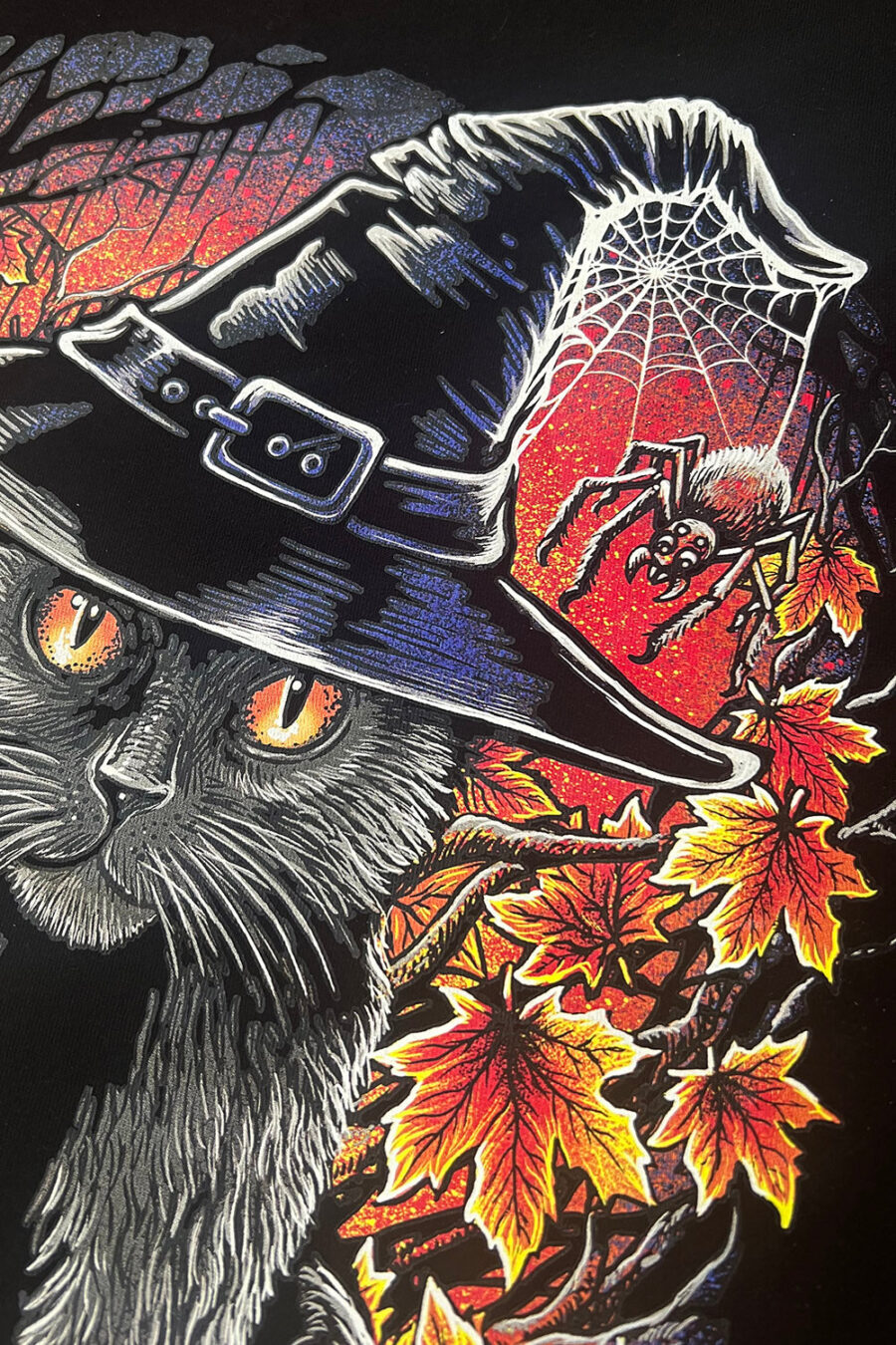 gothic-cat-tshirts_a820ed02-72d5-4b3b-88d7-321e886c03e0.jpg Witch's Familiar Sweatshirt