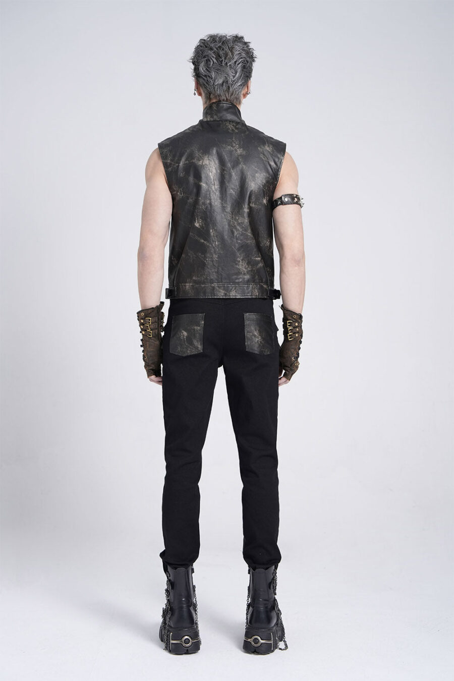 gothic-clothes_5ec13837-63a6-4d0c-9d80-d9474341aad1.jpg Phantom Rider Rugged Vegan Leather Vest