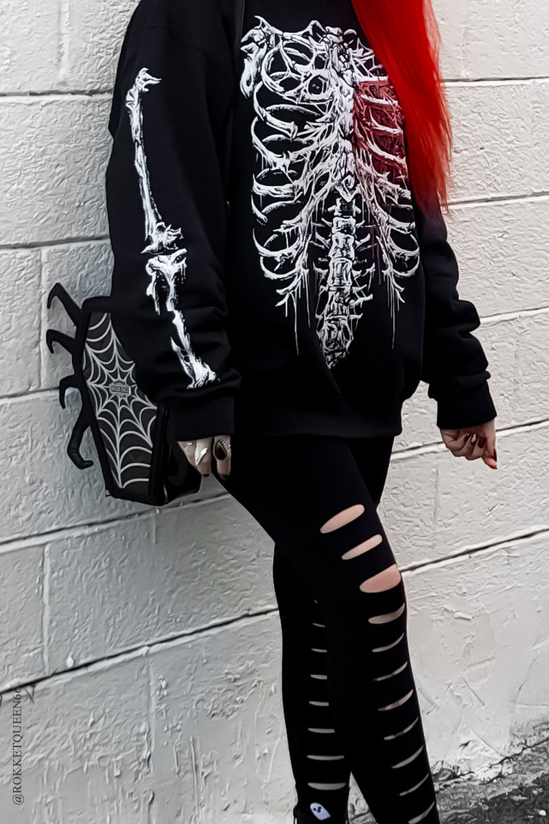 gothic-clothes_f995856c-55c1-4c62-b01e-459d7b476c62.jpg Bleeding Heart Skeleton Sweatshirt