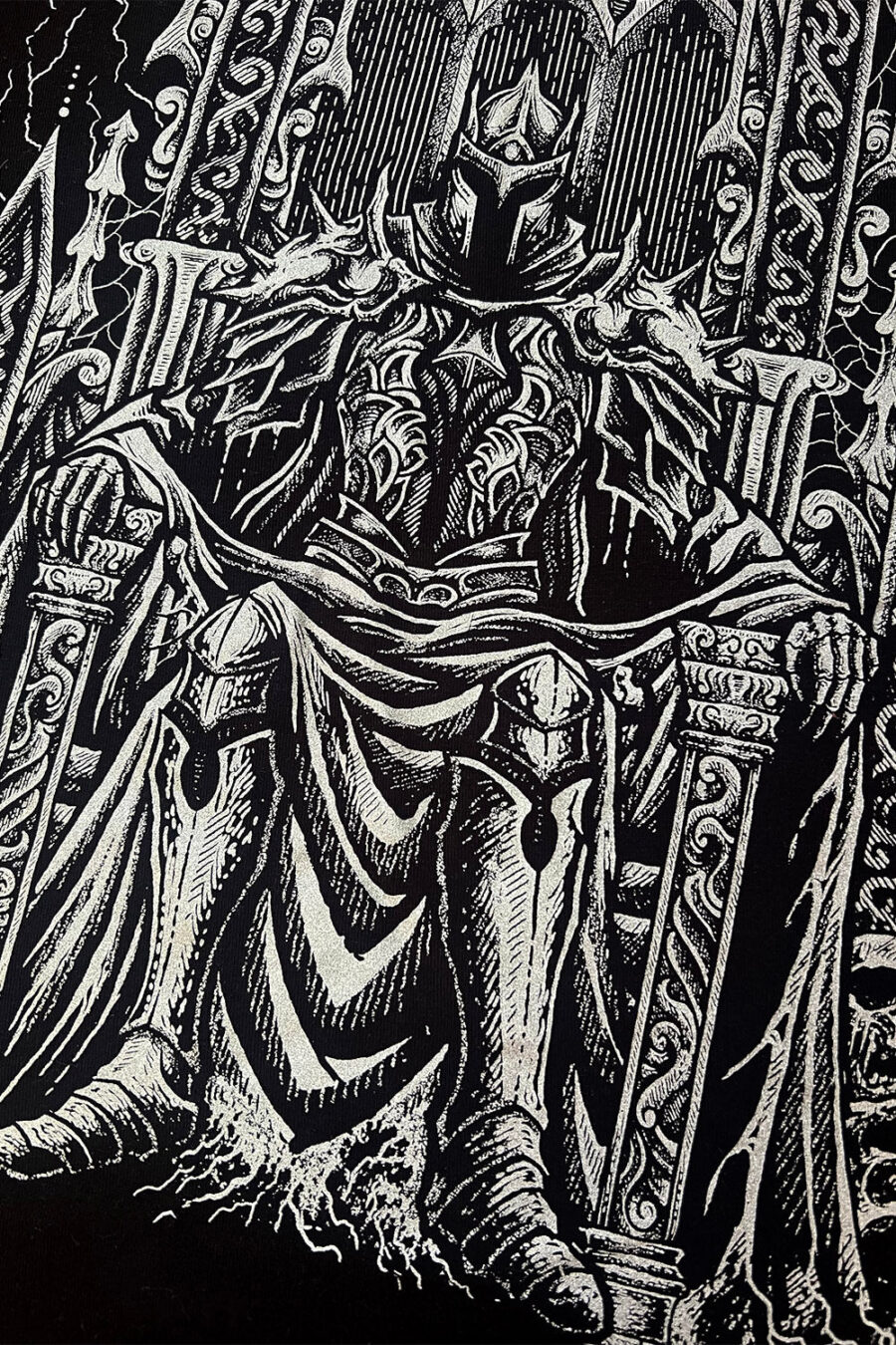 Medieval Knight Sweatshirt [Metallic Silver]