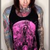 Graveyard Grim Reaper T-shirt [PINK]