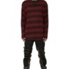Grunge Blood Striped Sweater [Red/Black]