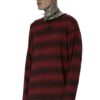 Grunge Blood Striped Sweater [Red/Black]