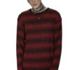 Grunge Blood Striped Sweater [Red/Black]