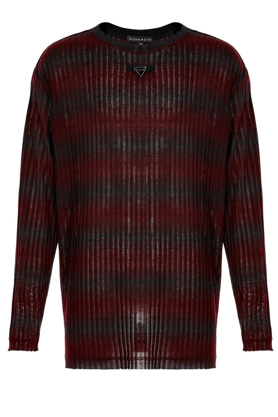 Grunge Blood Striped Sweater [Red/Black]