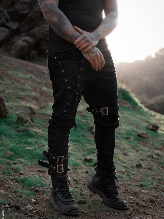 grunge-pants_35763b92-739f-4fb1-bbc9-73f1840963e8.jpg Inquisition Shredded Skinny Jeans