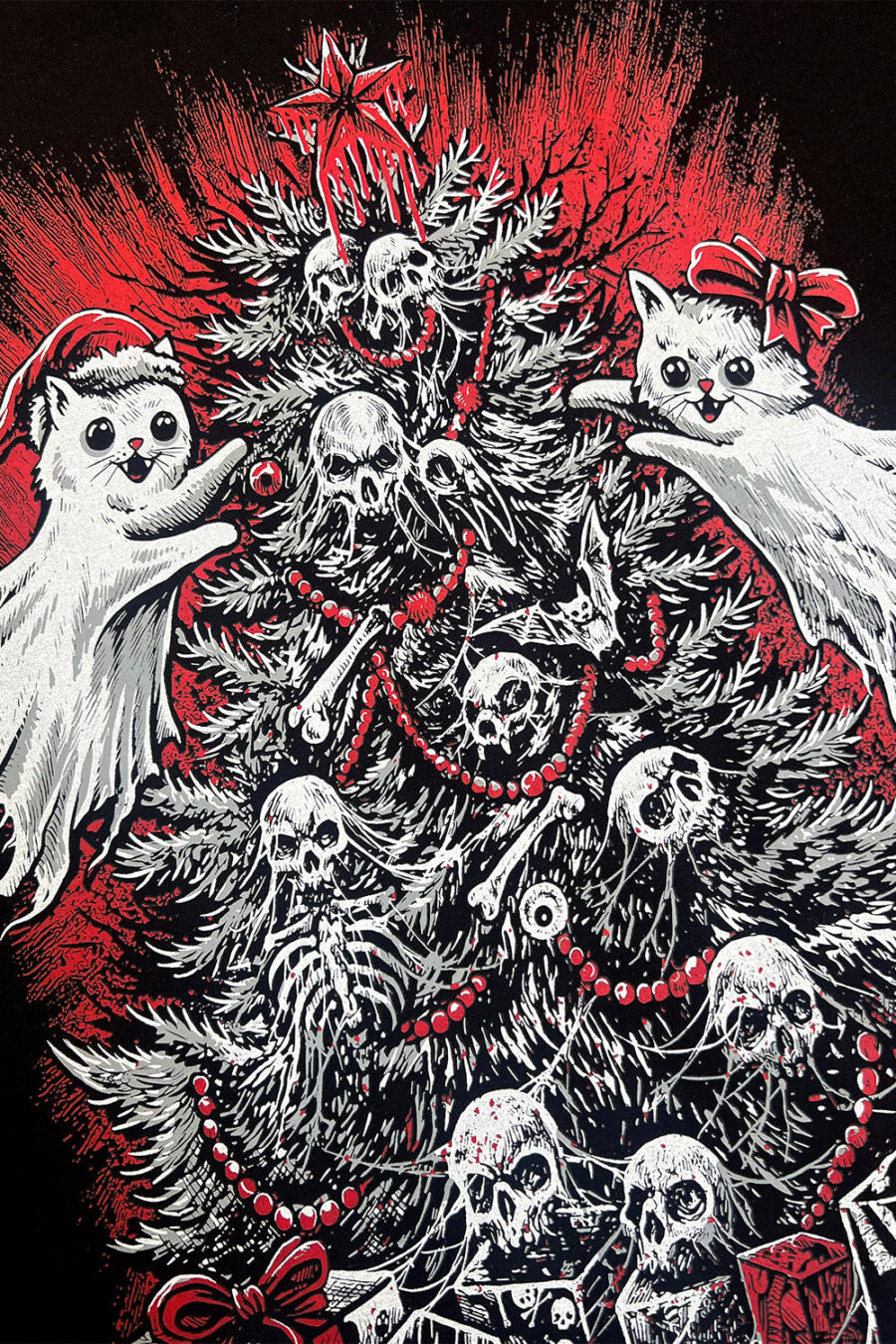 halloween-christmas-clothes.jpg Merry Catmas Sweatshirt