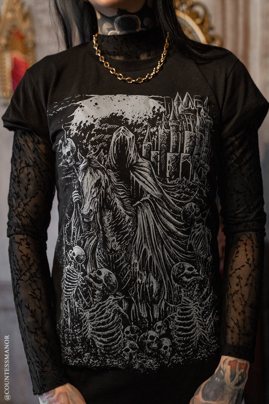 Dark Horseman T-shirt [Gray]