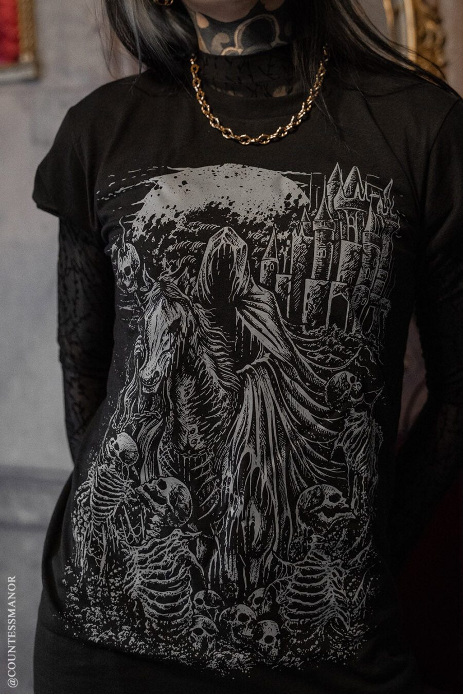 Dark Horseman T-shirt [Gray]
