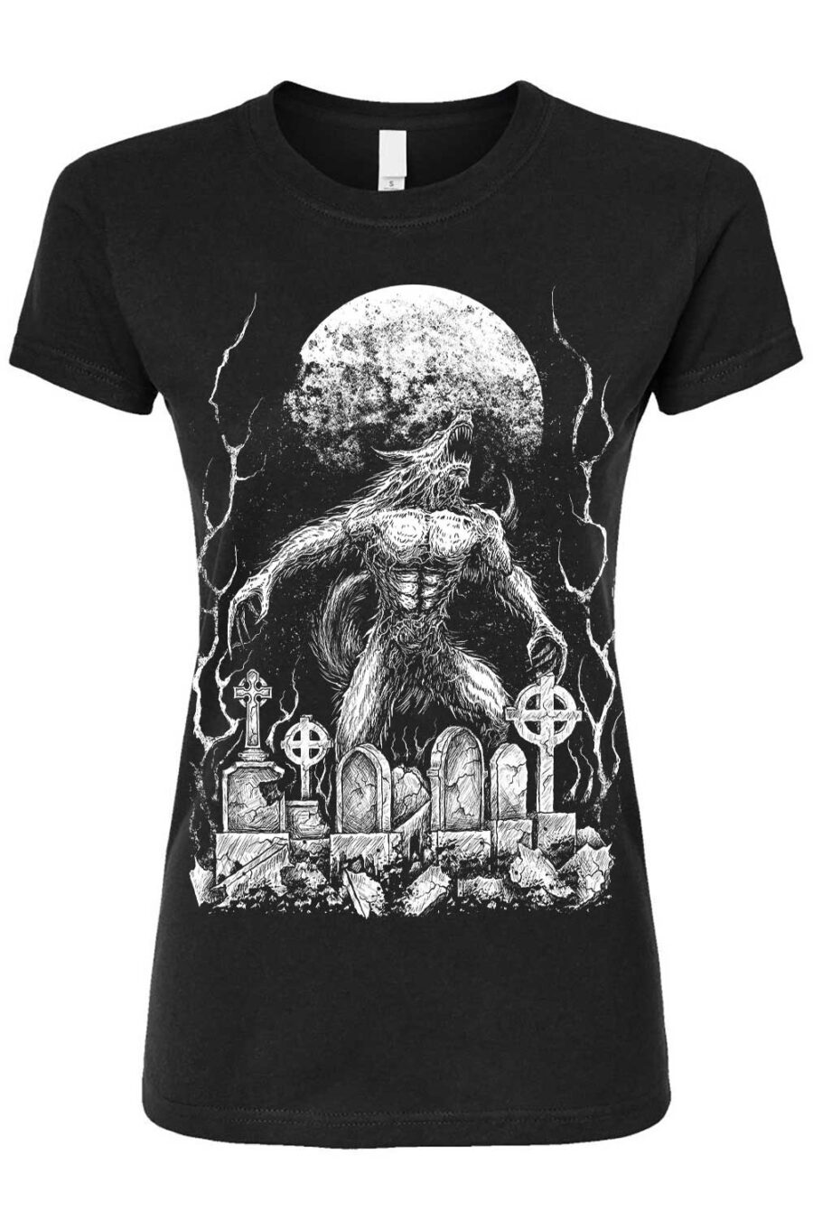 howl-at-the-moon-womens-tshirt.jpg Howl at the Moon Werewolf T-shirt