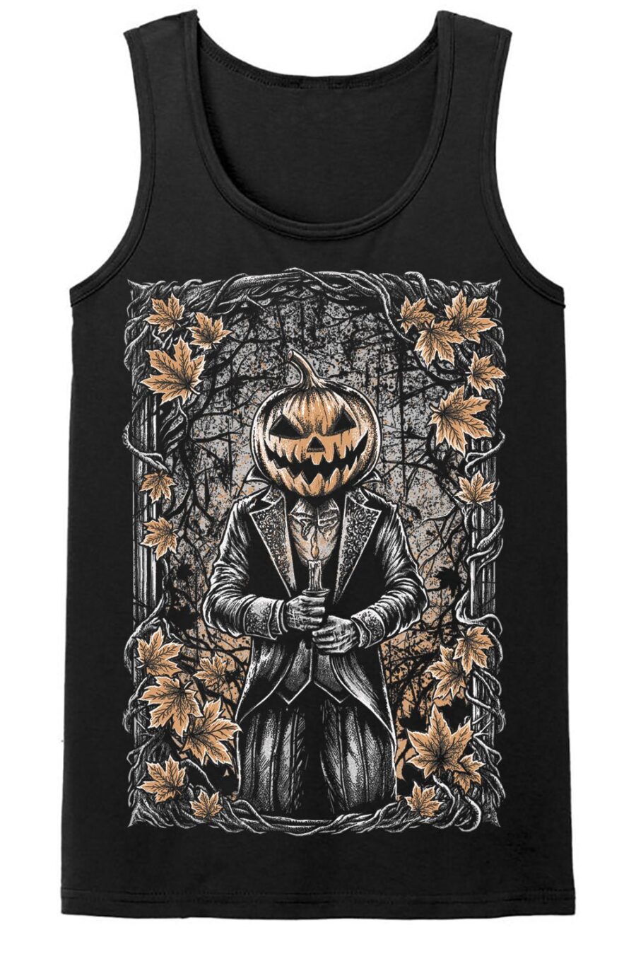 jack-o-lantern-gentleman-t-shirt-graphic-t-shirt-664373.jpg Jack-O-Lantern Gentleman T-shirt