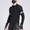 lace-up-studded-shirt.jpg Paranormal Lace-Up Long Sleeve Top