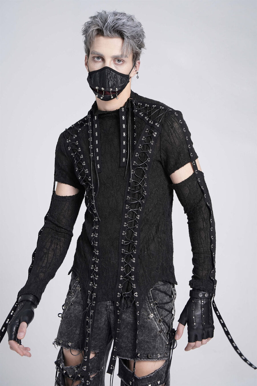 laced-shirt_8a8dbd32-8987-4d6d-9dc5-45293ab30148.jpg Paranormal Lace-Up Long Sleeve Top